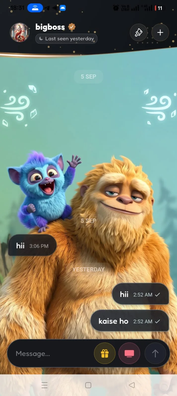 3D Companion Avatar Chat